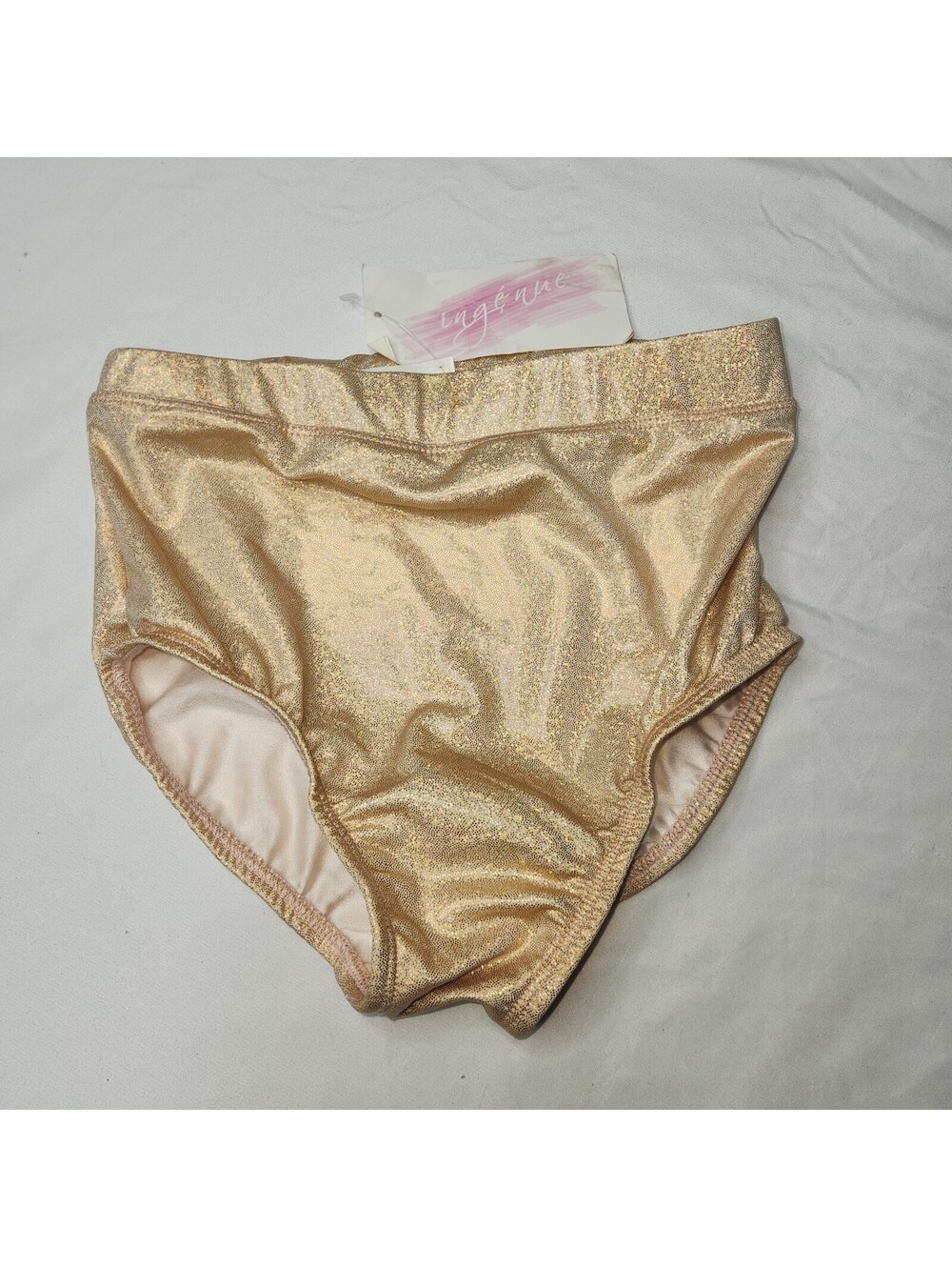 Ingénue Metallic Gold Brief – Size S
